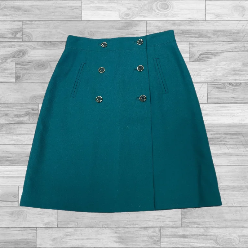 Affordable denim skirts for everyday cool -Skirt Midi By Banana Republic In Green, Size: 10