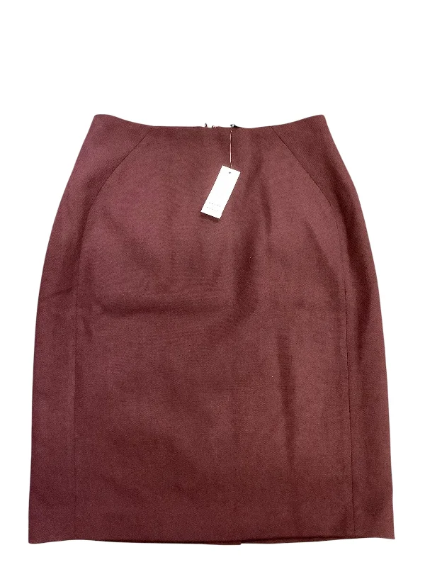 Designer skirts with premium fabric finish -Skirt Mini & Short By White House Black Market In Maroon, Size: 6p