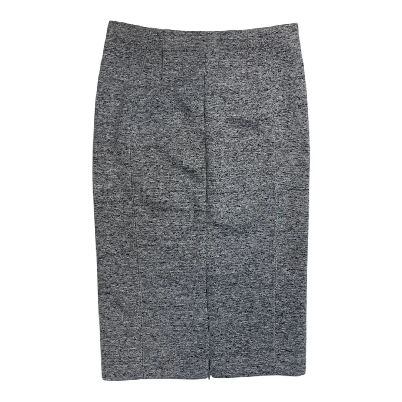 Pleated midi skirts for elegant everyday looks -Skirt Midi By H&m In Grey, Size: S