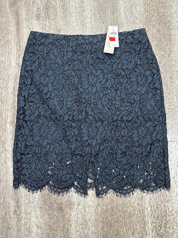 Casual cotton skirts for laid-back days -Skirt Mini & Short By Banana Republic In Blue, Size: M