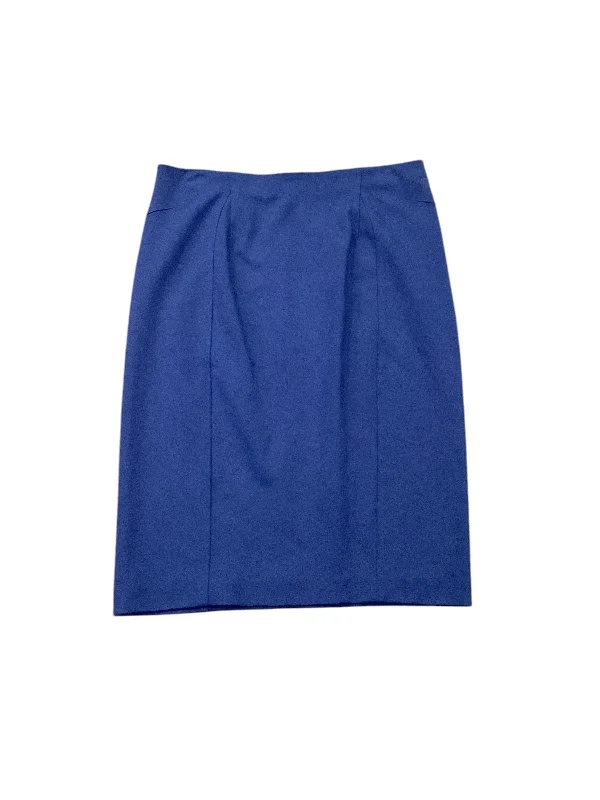 Patterned skirts with unique abstract art -Skirt Mini & Short By Ann Taylor In Blue, Size: 6