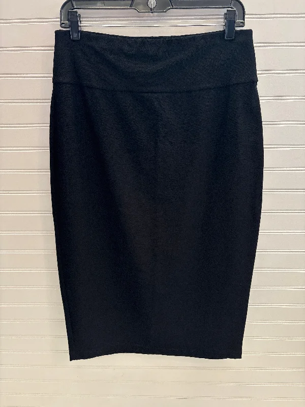 Bold skirts with vibrant tropical prints -Skirt Midi By Eileen Fisher In Black, Size: Sp