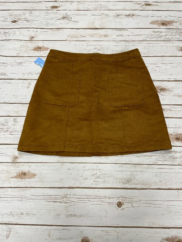 Pleated midi skirts for timeless grace -Skirt Mini & Short By Old Navy In Brown, Size: M