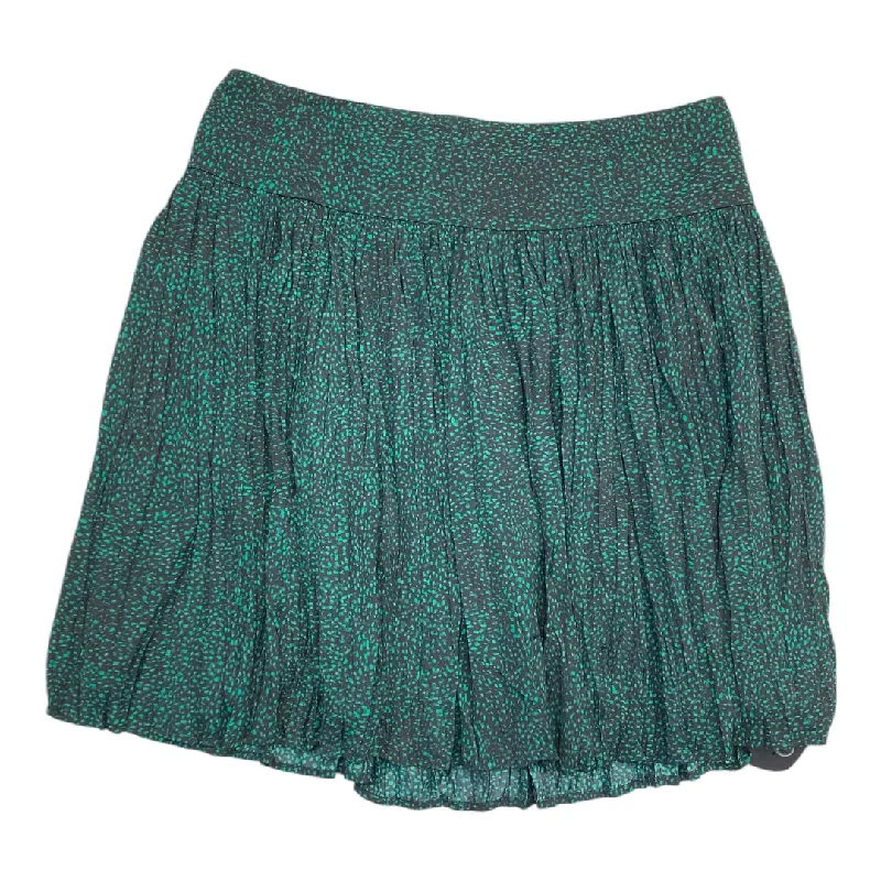 Bold skirts with metallic shimmer finish -Skirt Mini & Short By Banana Republic In Green, Size: 8