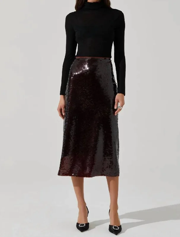 Dova Skirt In Brown