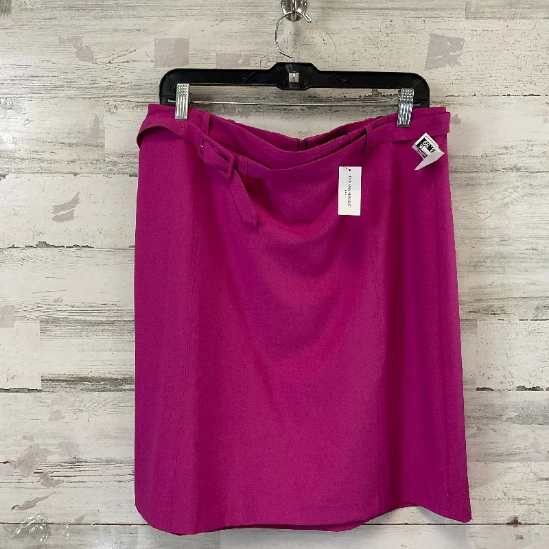 High-waisted skirts for slimming chic style -Skirt Mini & Short By Banana Republic In Purple, Size: 14l