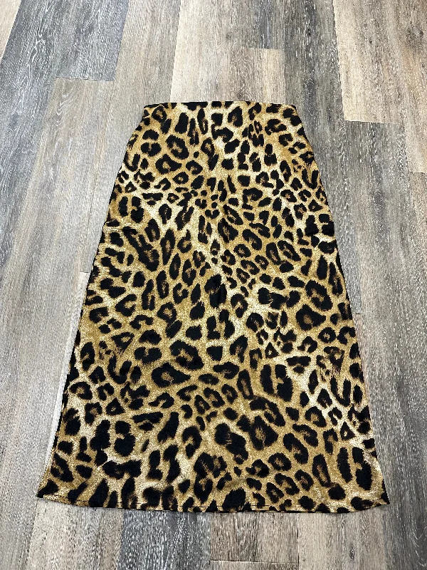 Trendy midi skirts for modern fashionistas -Skirt Maxi By KLD In Animal Print, Size: L