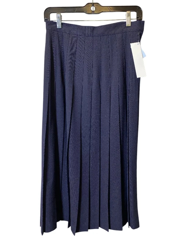 Lightweight cotton skirts for summer ease -Skirt Midi By Clothes Mentor In Navy, Size: 8