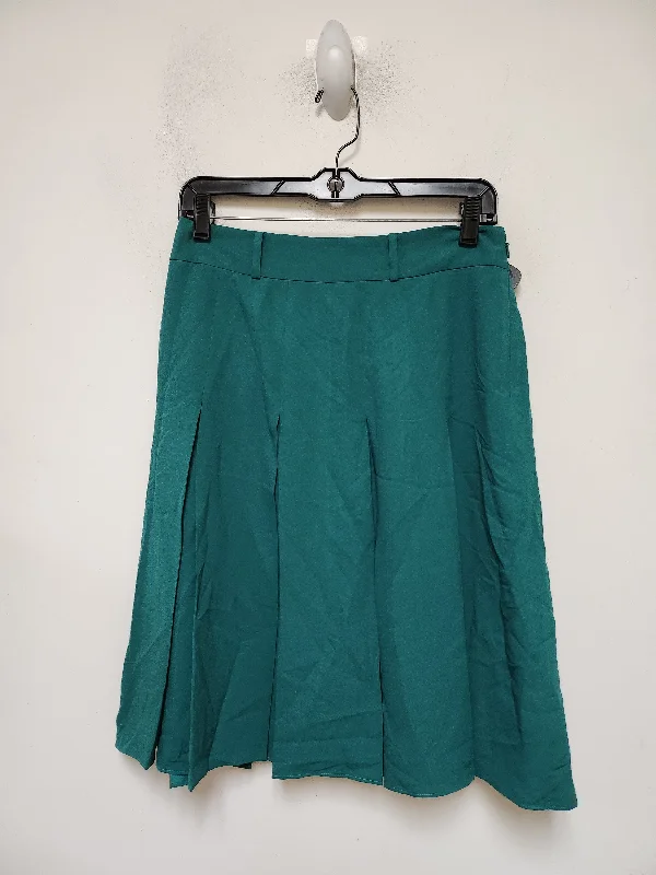 A-line skirts with flared hem elegance -Skirt Midi By Ann Taylor In Green, Size: 4p