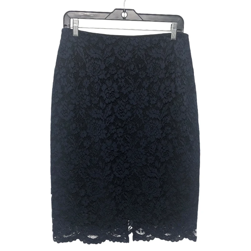 Bold leather skirts for daring fashion statements -Skirt Midi By Vince Camuto In Black & Blue, Size:4