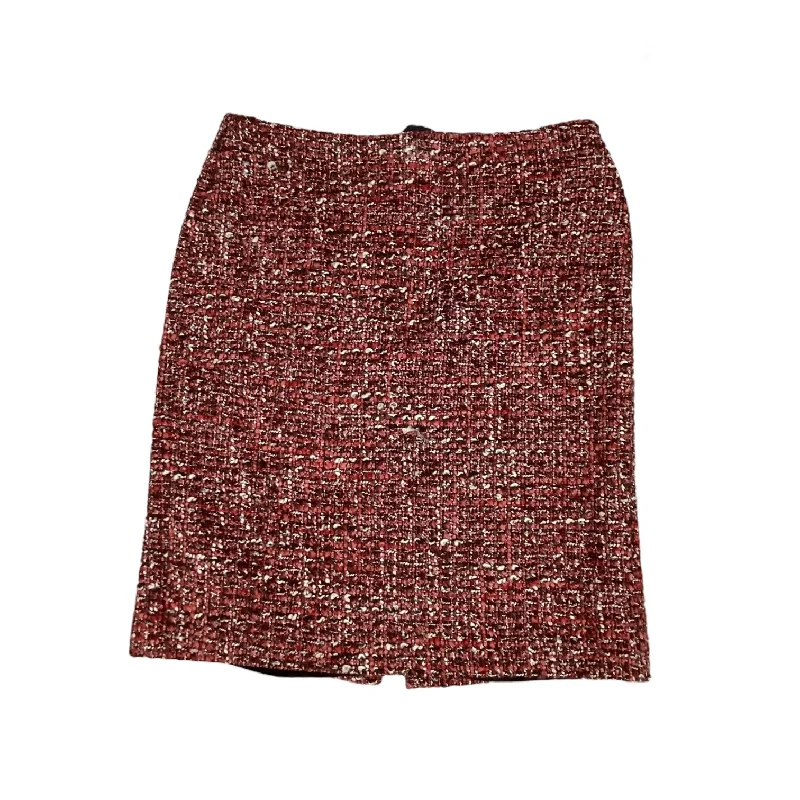 Affordable denim skirts for everyday cool -Skirt Designer By Talbots In Brown & Pink, Size: 8p