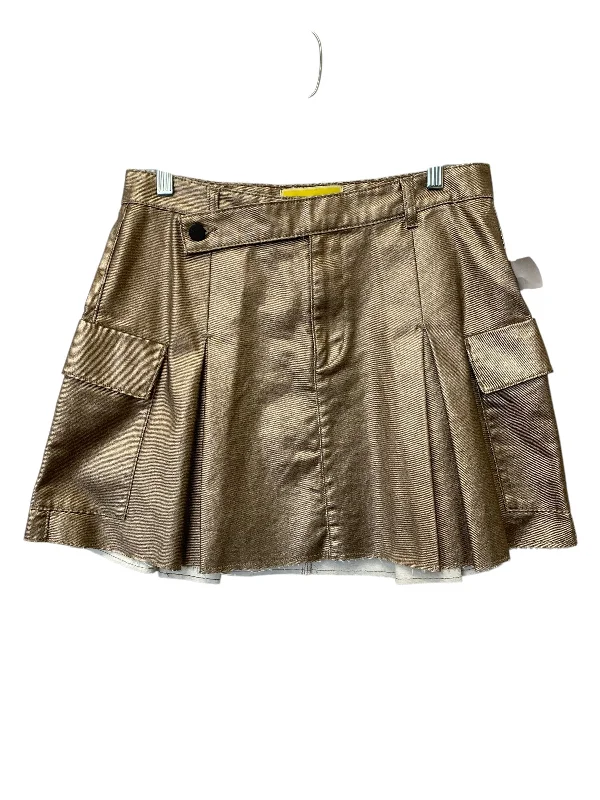 Durable skirts for long-lasting wardrobe staples -Skirt Mini & Short By Circus By Sam Edelman In Gold, Size: 8