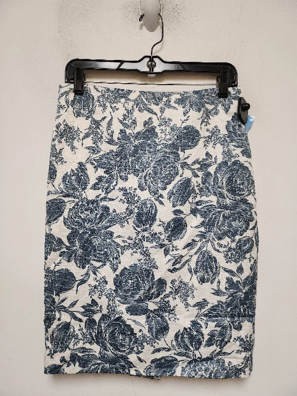 Durable skirts with reinforced seam strength -Skirt Mini & Short By Ann Taylor In Floral Print, Size: 4