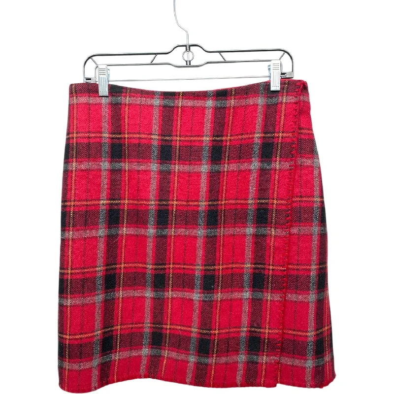 Patterned midi skirts for eye-catching style -Skirt Mini & Short By Eddie Bauer In Red, Size: 12