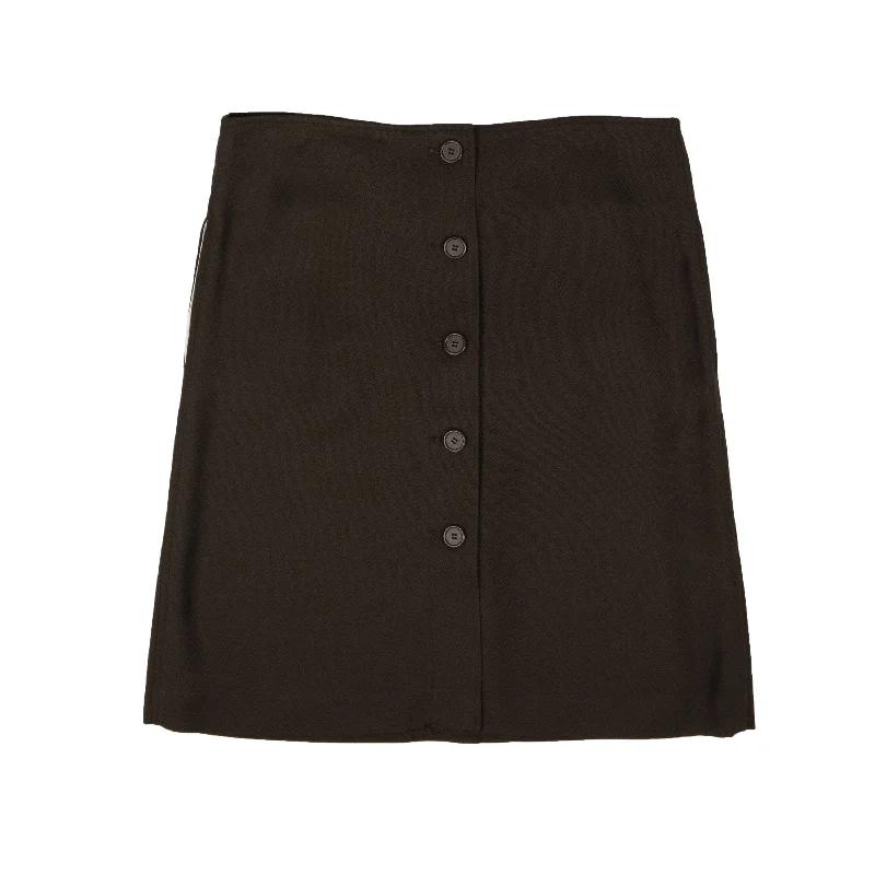 BTV-XBTM-0053/44 571964VA6F0_8812 Chocolate Bottega Veneta Button Down Skirt