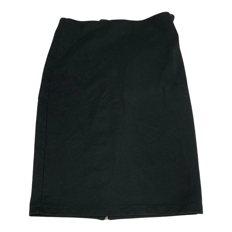 Luxury satin skirts for evening event elegance -Skirt Mini & Short By Philosophy In Black, Size: M