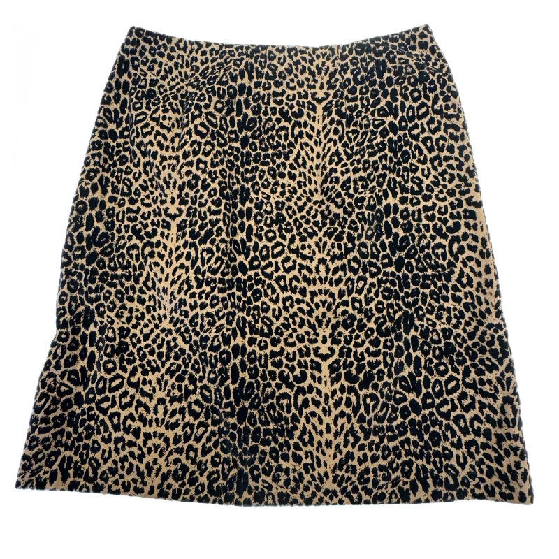 Midi pencil skirts for polished business attire -Skirt Mini & Short By Inclinations In Leopard Print, Size: 10