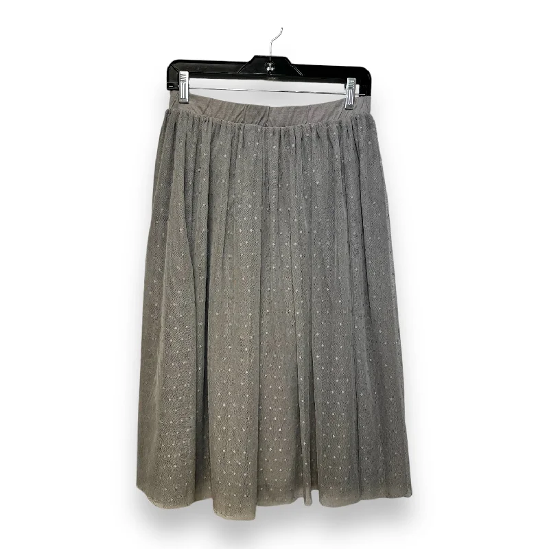 Pleated skirts with delicate pastel tones -Skirt Midi By Garnet Hill In Polkadot Pattern, Size: S