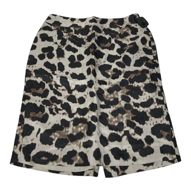 A-line skirts for classic wardrobe essentials -Skirt Mini & Short By Banana Republic In Animal Print, Size: S