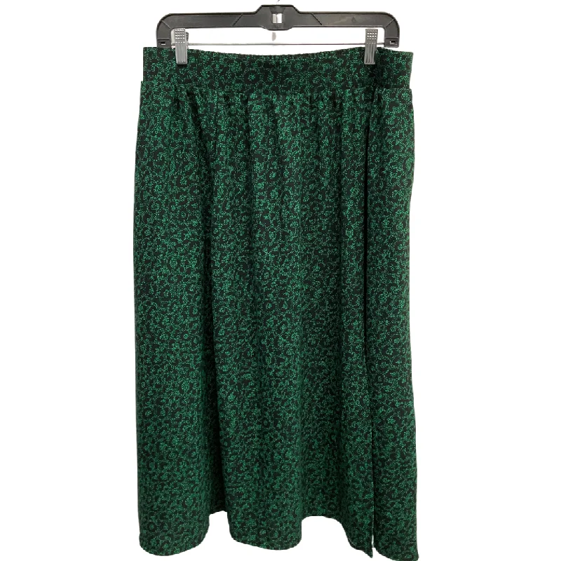 Classic black pencil skirts for office chic -Skirt Midi By Torrid In Green, Size: 14