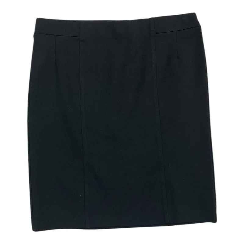 Cute mini skirts for trendy casual outings -Skirt Midi By Tribal In Black, Size: L