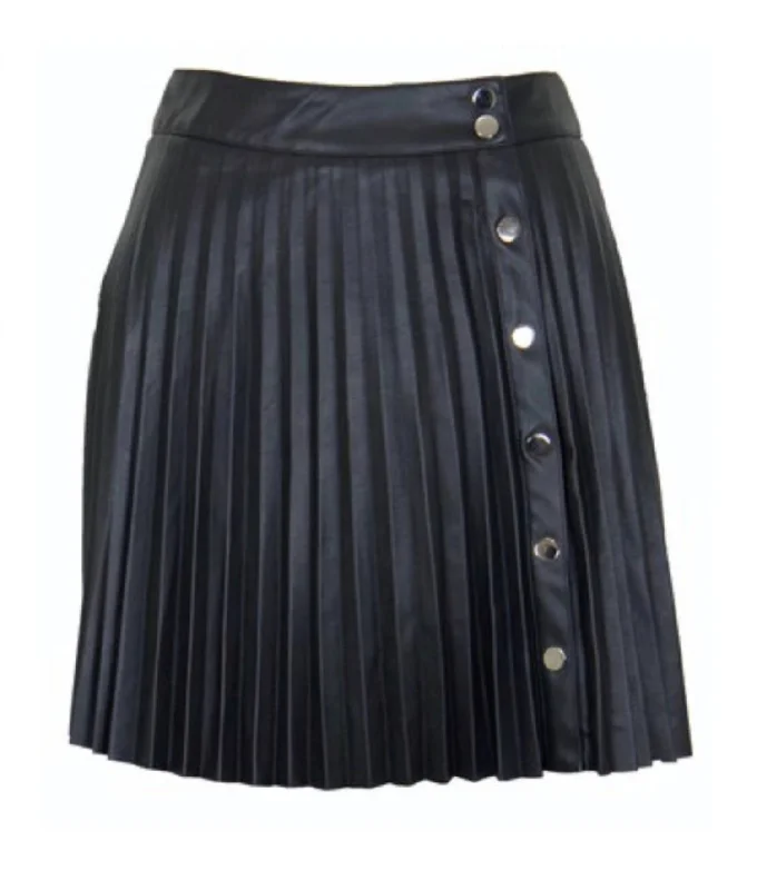 Lovers Rock Pleaded Skirt In Black