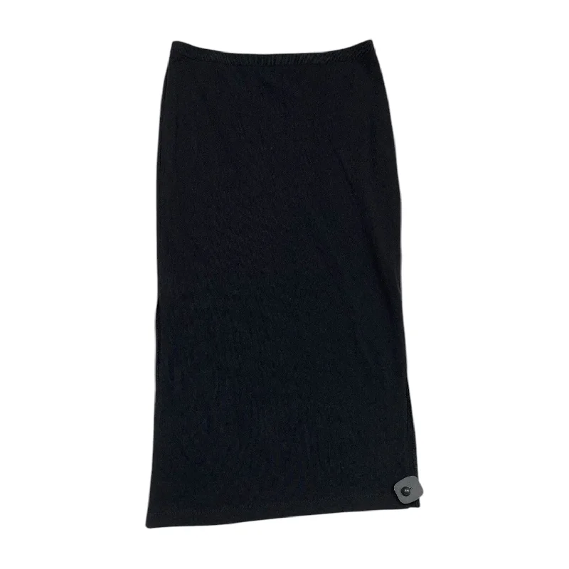 Luxury skirts with intricate embroidery accents -Skirt Midi By Gap In Black, Size: M