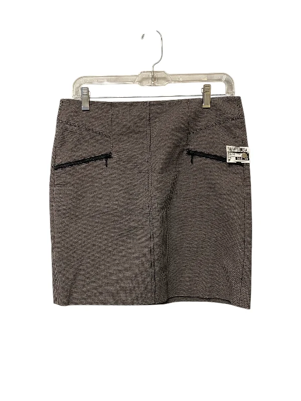 Soft cotton skirts for sensitive skin ease -Skirt Mini & Short By Theory In Black & Tan, Size: 6