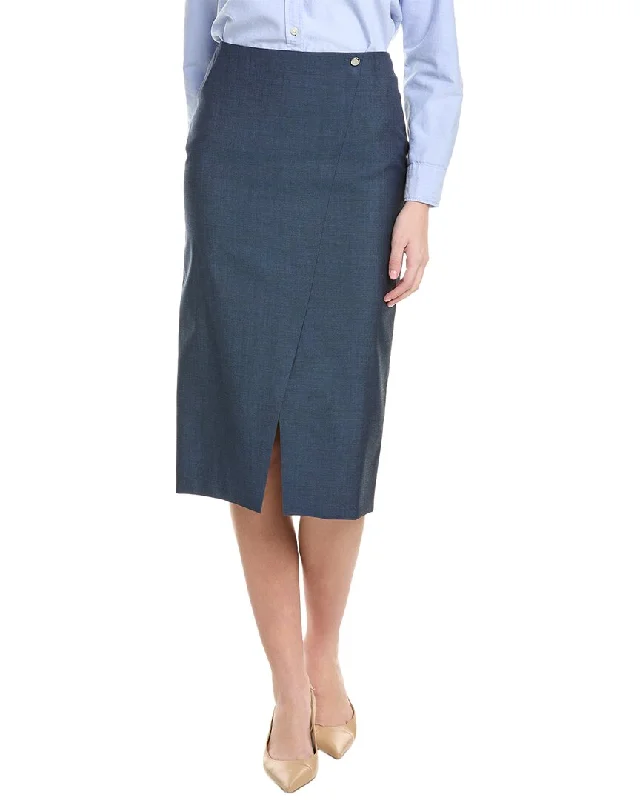 Hugo Boss Velibea Wool Pencil Skirt