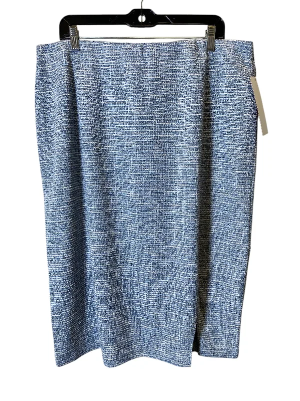 Lightweight skirts for warm season chic -Skirt Midi By Cato In Blue, Size: 18