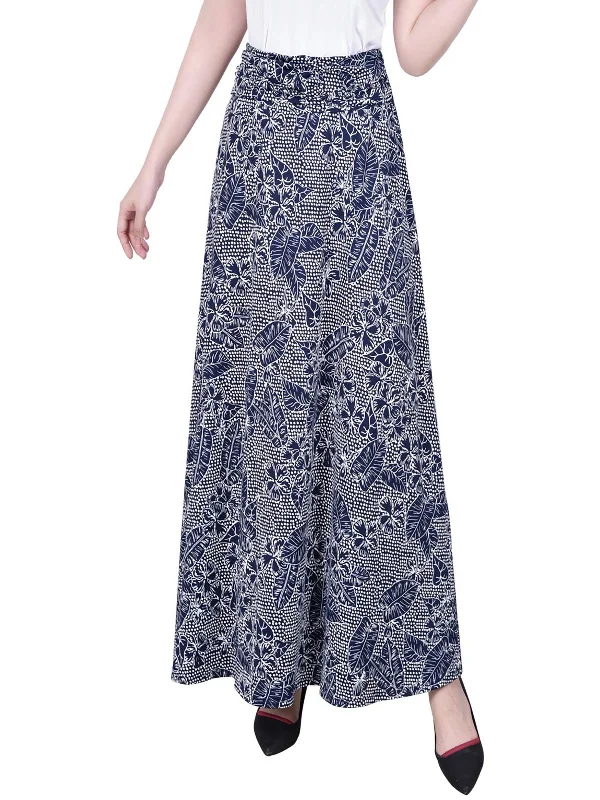 Petites Womens Long Maxi Skirt