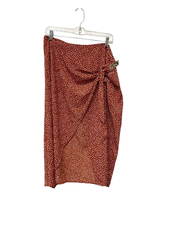 Flowy skirts for effortless beach cover-ups -Skirt Maxi By Shein In Red, Size: 1x