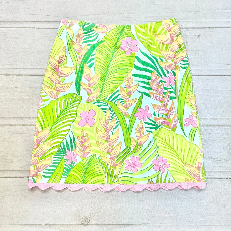 Luxury skirts with elegant silk sheen -Skirt Designer By Lilly Pulitzer  Size: 2