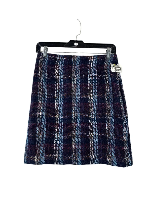 Vintage pencil skirts for nostalgic chic -Skirt Mini & Short By Loft In Navy, Size: 2