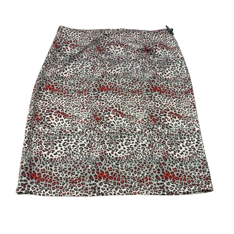 Durable skirts for active lifestyle needs -Skirt Mini & Short By Ashley Stewart In Black & Red, Size: 1x