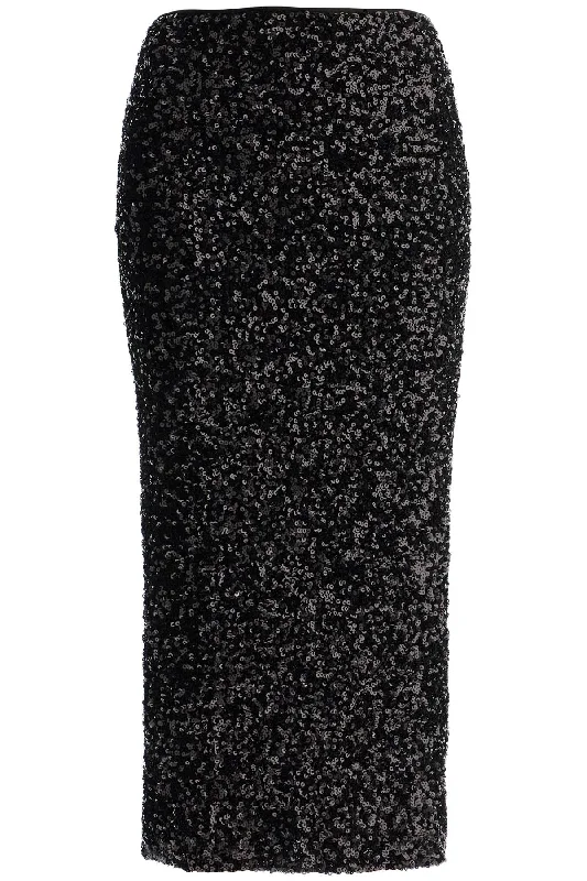 Rotate Women's Midi Sequin Skirt In