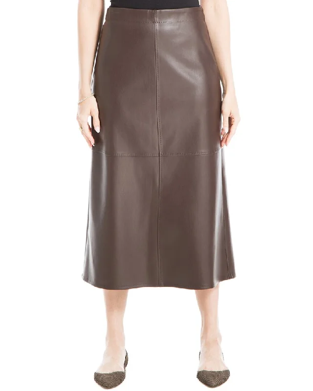 High-neck bodycon dress for women with sleek design and modern feel -Max Studio Aline Skirt