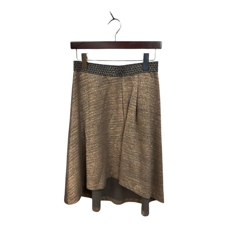 Casual skirts for effortless everyday wear -Skirt Midi By Hd In Paris In Gold, Size: S