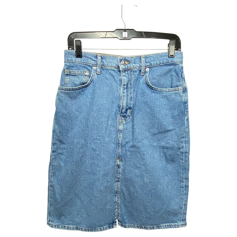 Stretchy skirts for all-day wear comfort -Skirt Designer By Derek Lam In Blue Denim, Size: 6